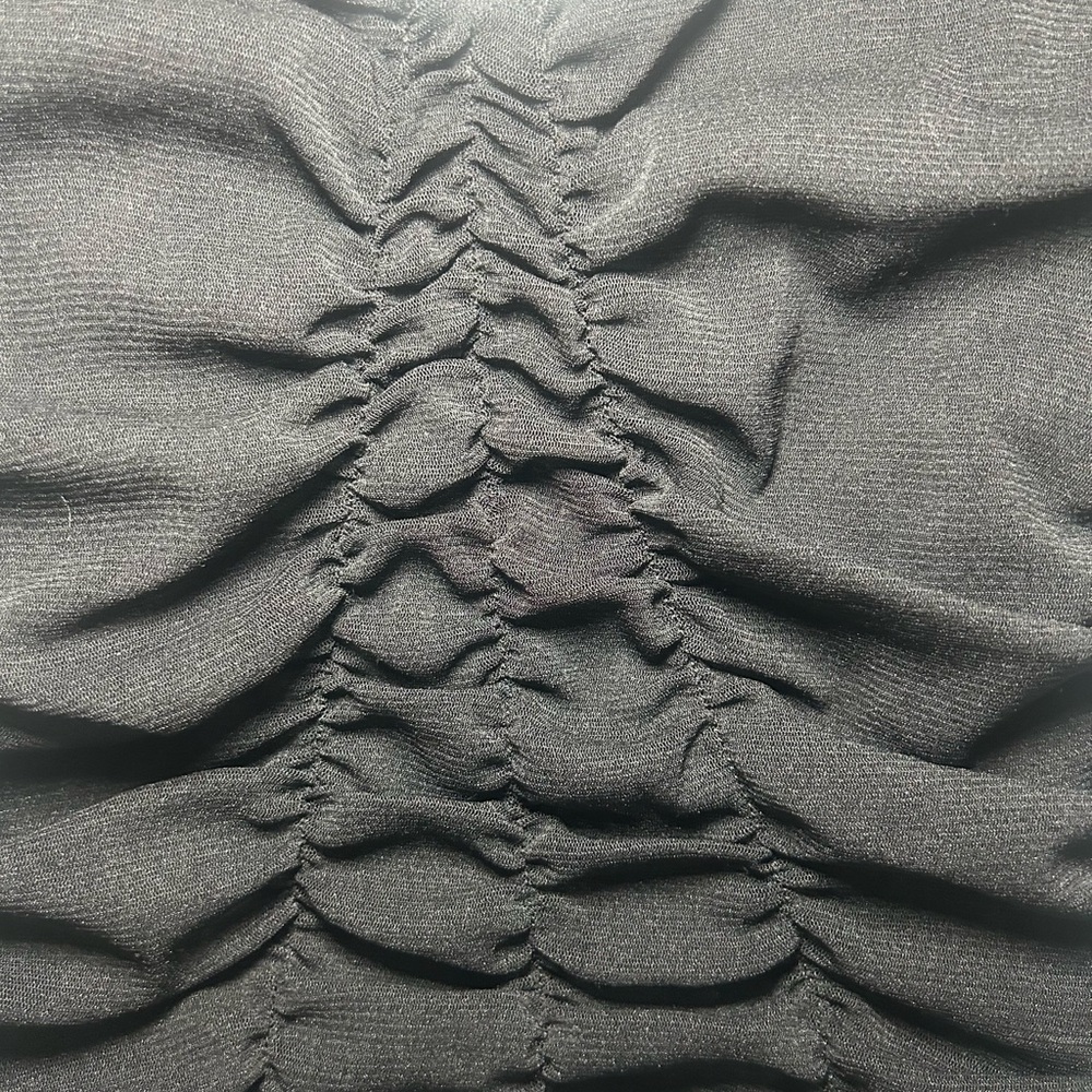 UO Mesh Ruched Tank - Picture 4 of 5